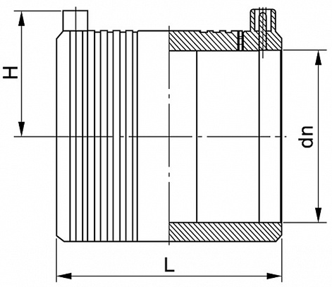 Схема электросварной муфты Lesso, SDR 11, 125 мм